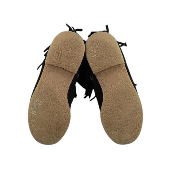 Steve Madden Shoes Womens 7 Booties Fringe Casual Fashion Leather Ankle Boot Zip - Picture 9 of 13